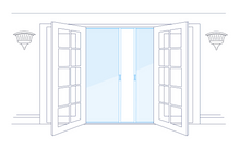 Load image into Gallery viewer, Phantom Double-French Door Screen
